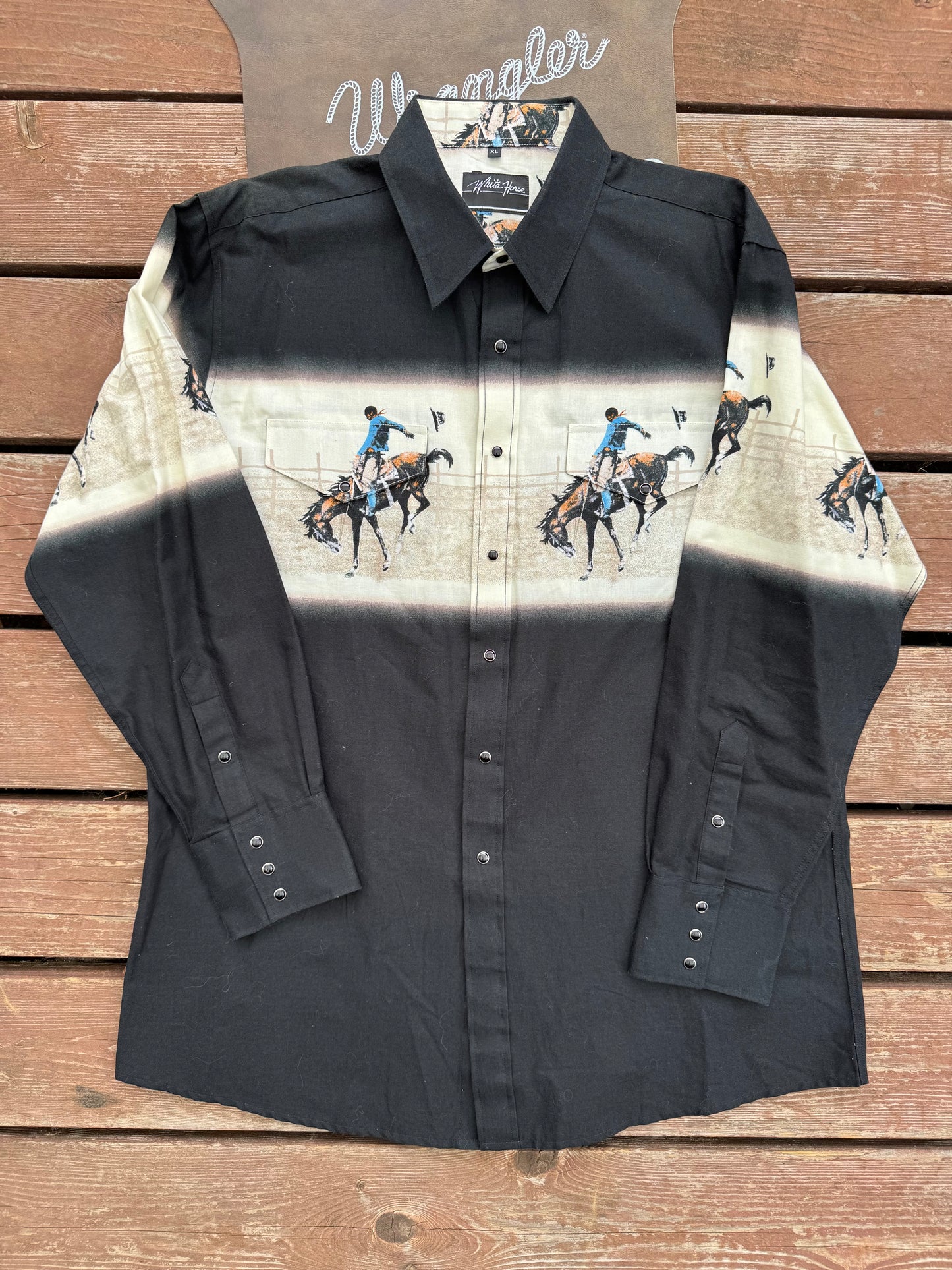The saddle bronc