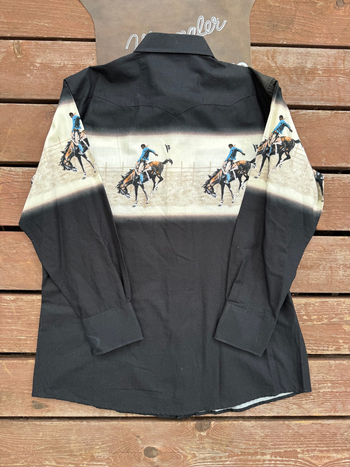 The saddle bronc