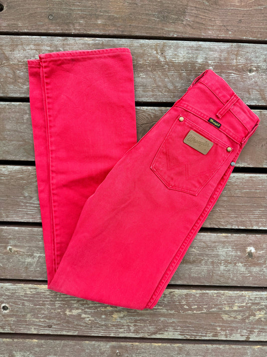 Cherry red Wranglers-28”